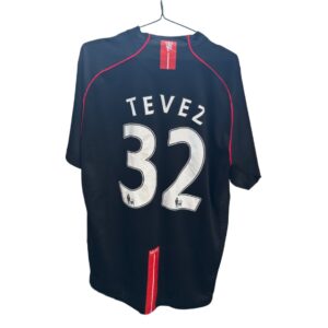 2007/08 Tevez #32 Man United Away Jersey – (L) – Gold PL Patch – Rare Grail