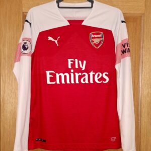Arsenal 18/19 Home Kit L/S (Aubameyang #14) (S)