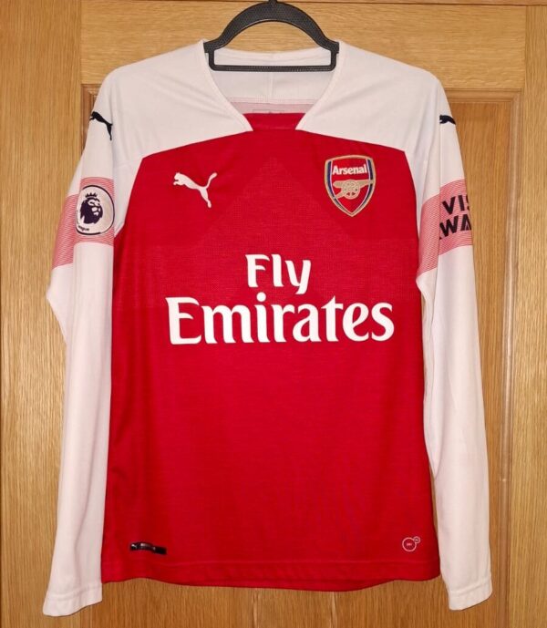 Arsenal 18/19 Home Kit L/S (Aubameyang #14) (S)