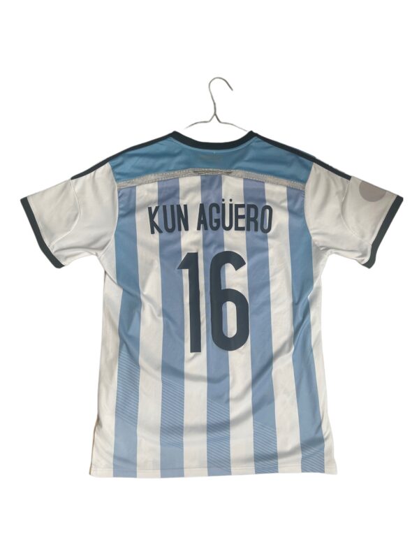 Argentina Home Shirt 2013/14 – Size L – Agüero #16 || Authentic